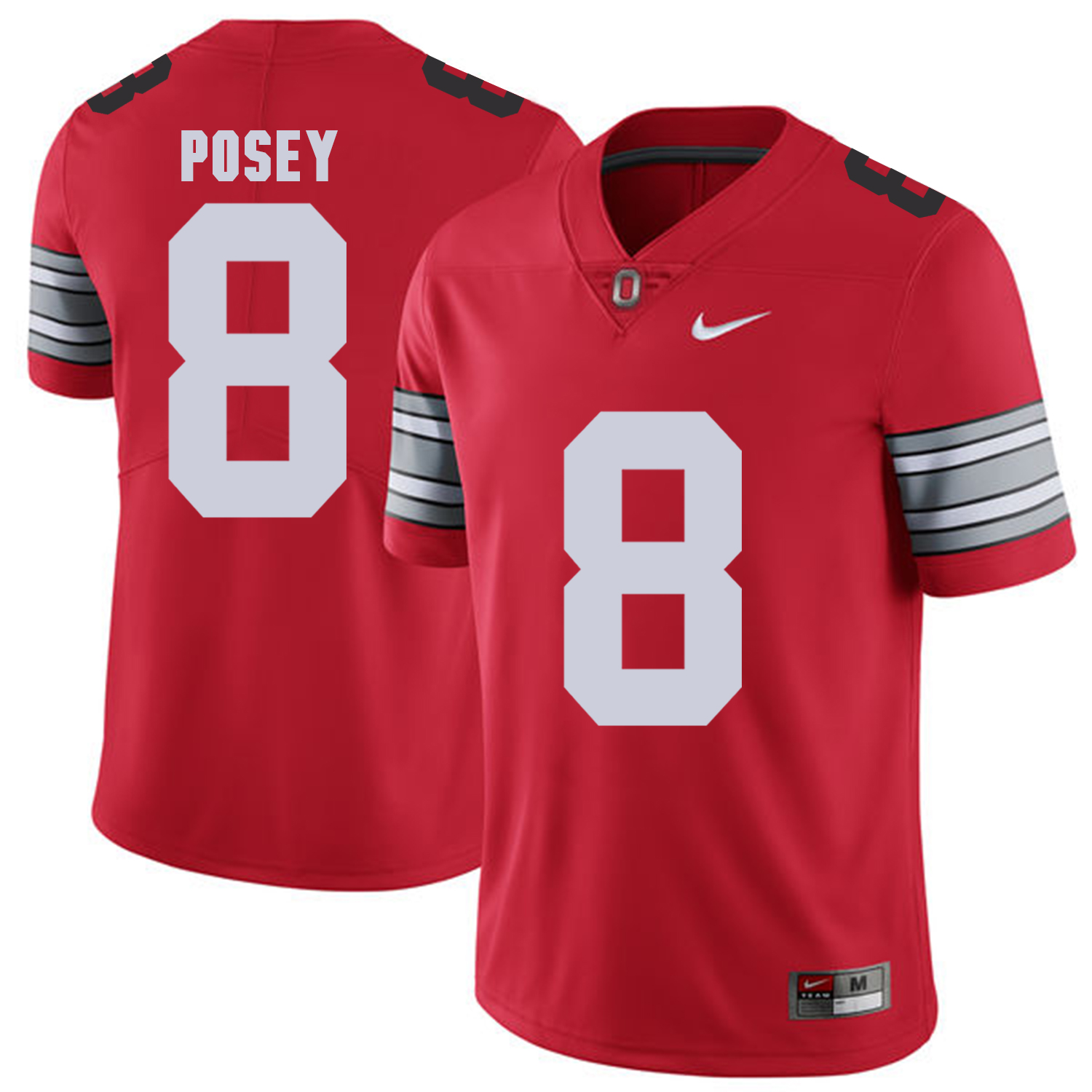 Men Ohio State 8 Posey Red Customized NCAA Jerseys